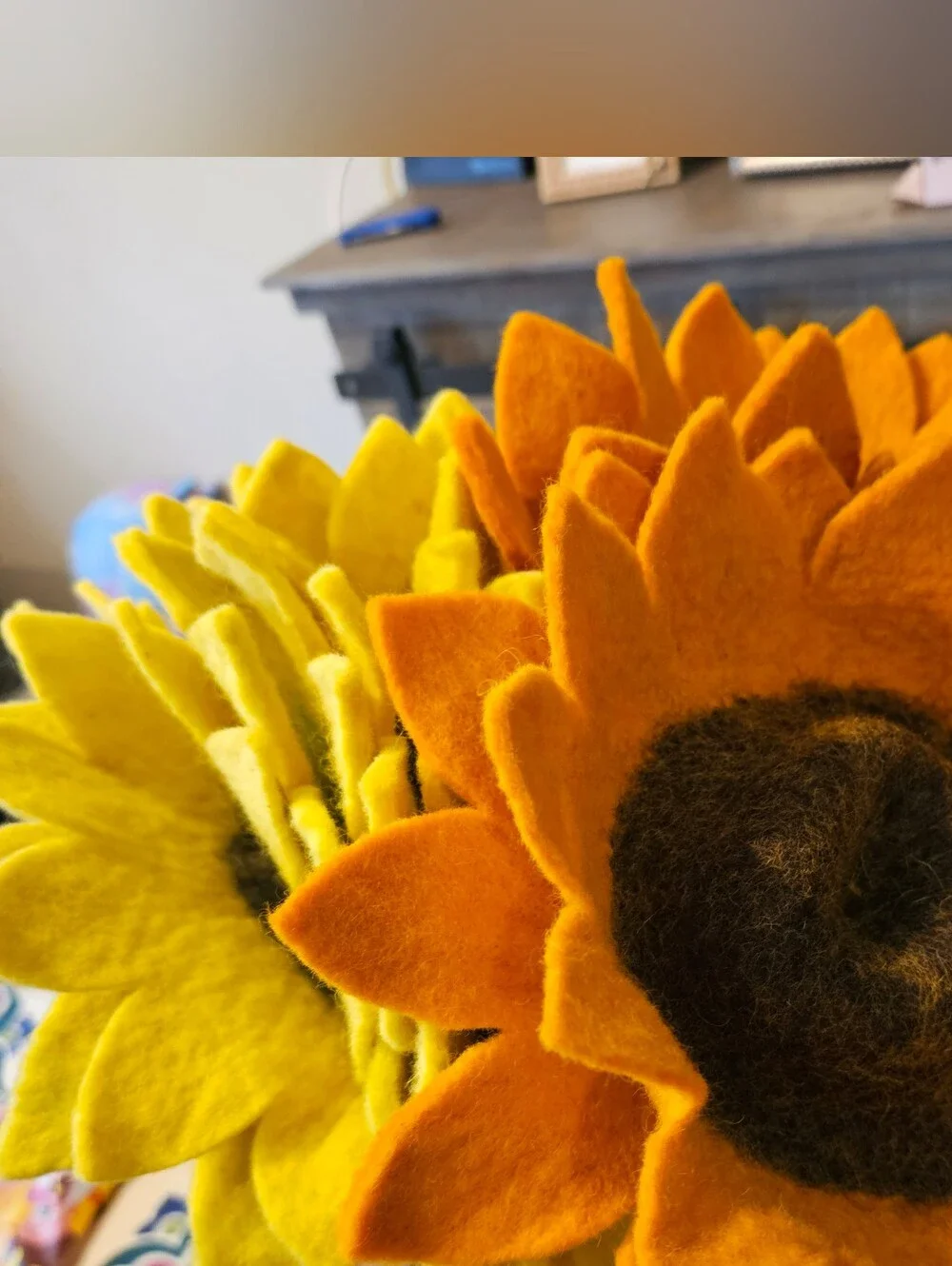Trader Joe's Forever Felted Sunflowers.